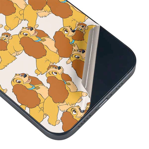 Disney Lady & The Tramp Lady Pattern iPhone 14 Plus Skin